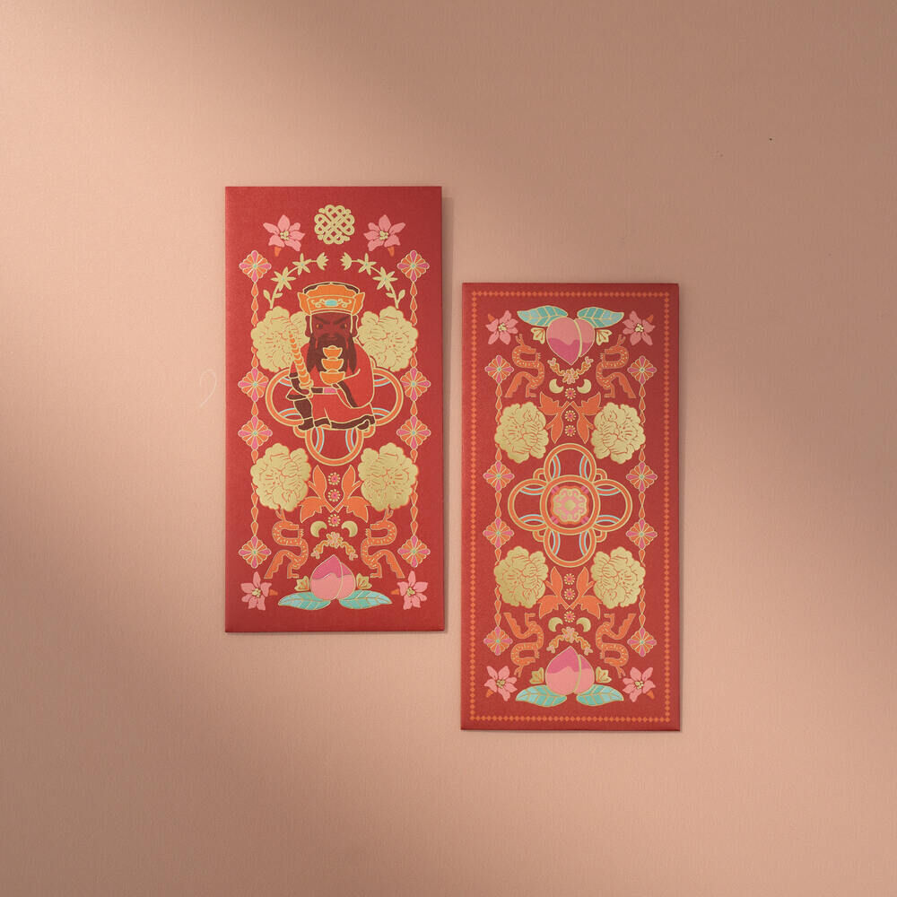 印花樂紅包袋6入組/財神爺/豐盛富貴