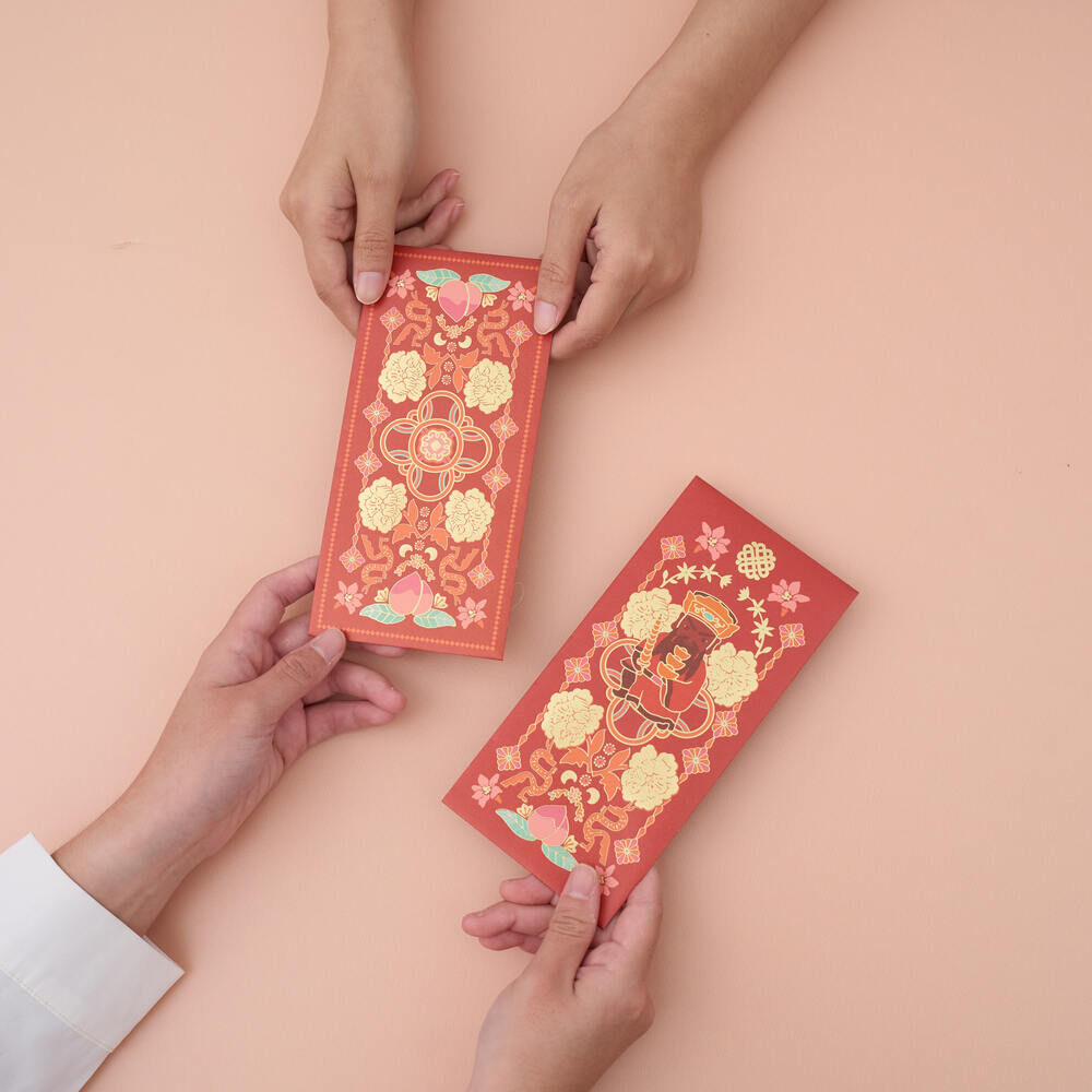 印花樂紅包袋6入組/財神爺/豐盛富貴