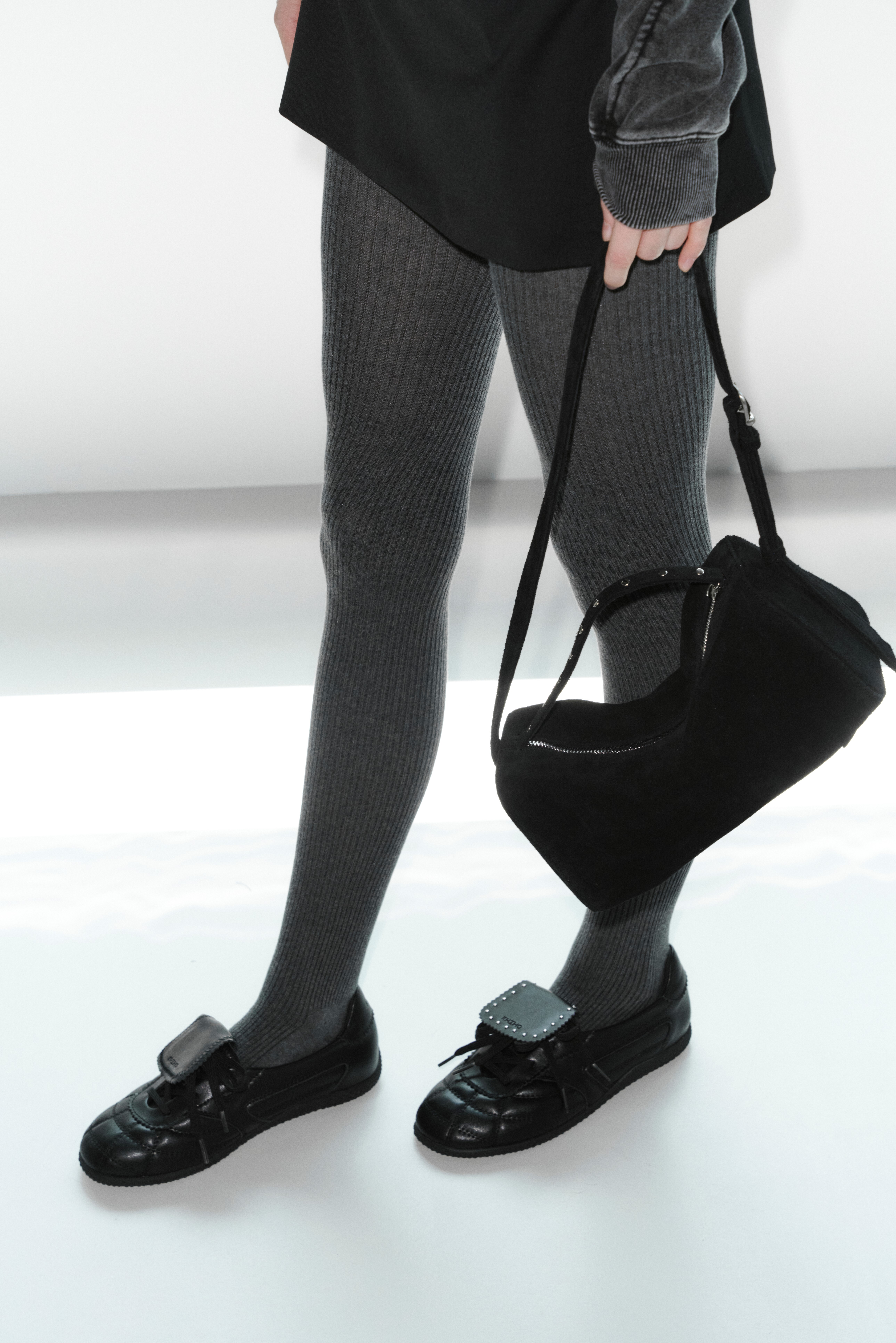 KHIHO 3-WAY FOLDOVER TONGUE SNEAKERS K25-SH023 BK