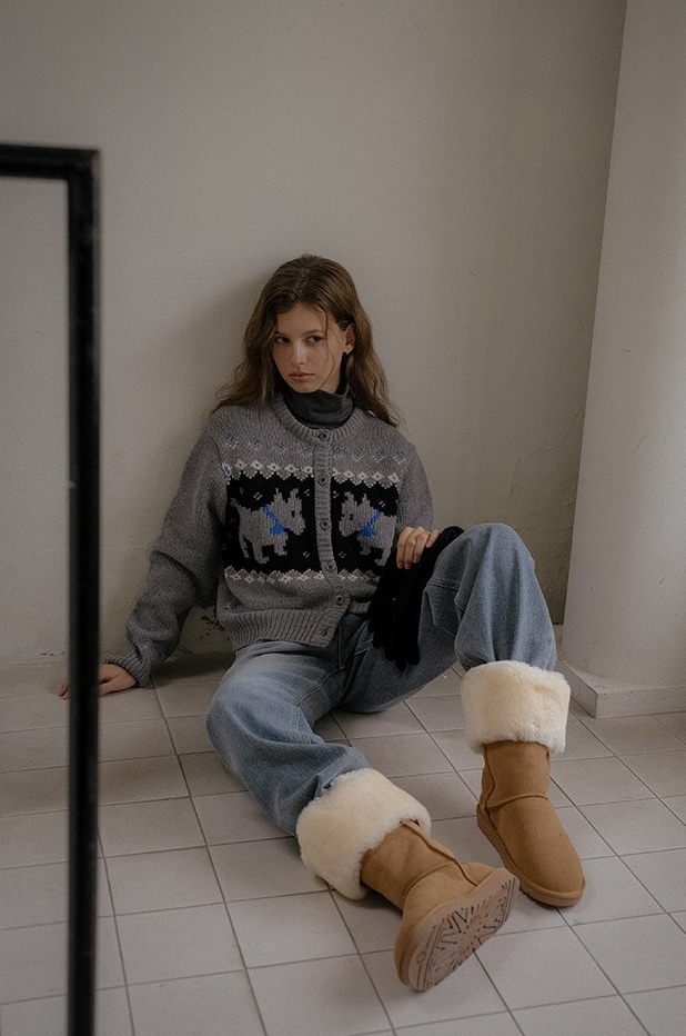 TILLIDIE Puppy Wool Blended Cardigan