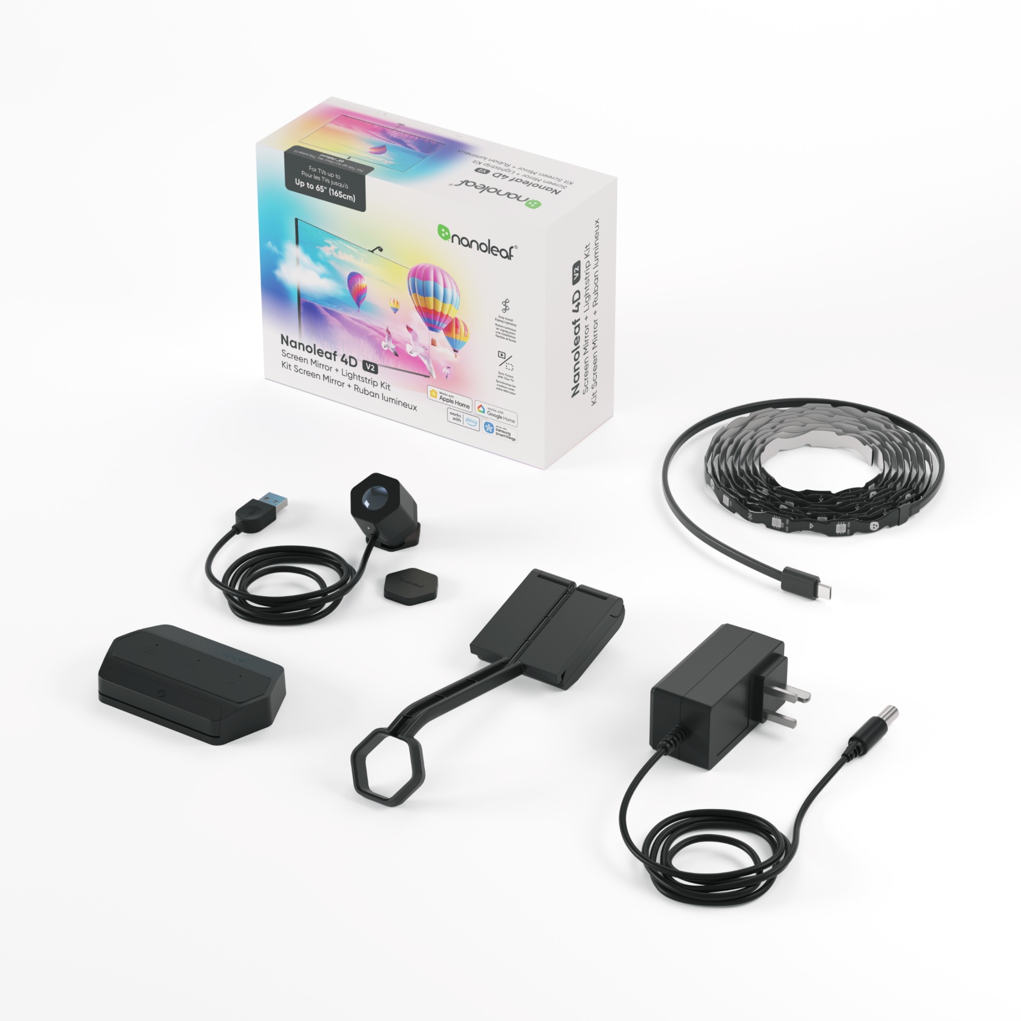Nanoleaf 4D V2 Screen Mirror Camera + Lightstrip Kit (TVs Up to 65″)