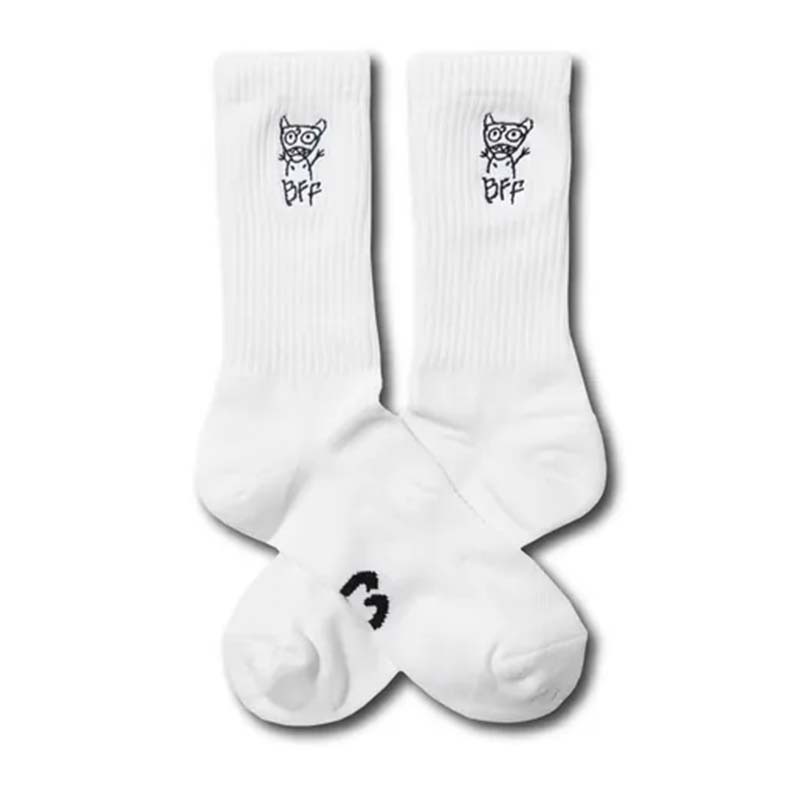 BFF Little Devil 小惡魔 白色 中筒襪  BF24005-WH [台灣現貨]