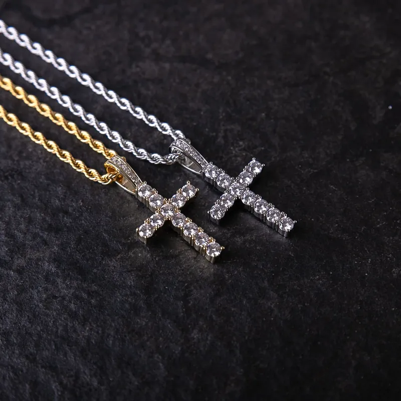代購-<1000元左右交換禮物>Gold Goast 經典鑲鑽十字架墜飾