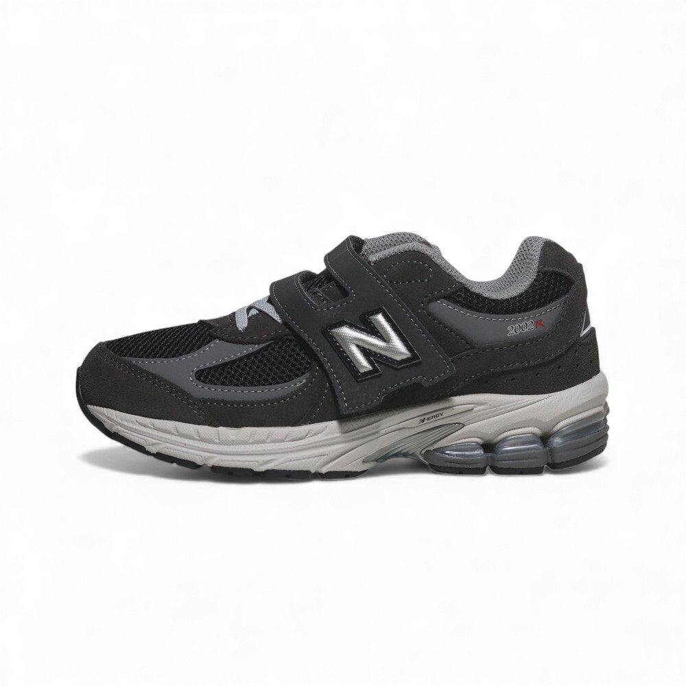 NEW BALANCE 童鞋 NB 2002 黑灰色 黏帶 氣墊 中童 PV2002RA