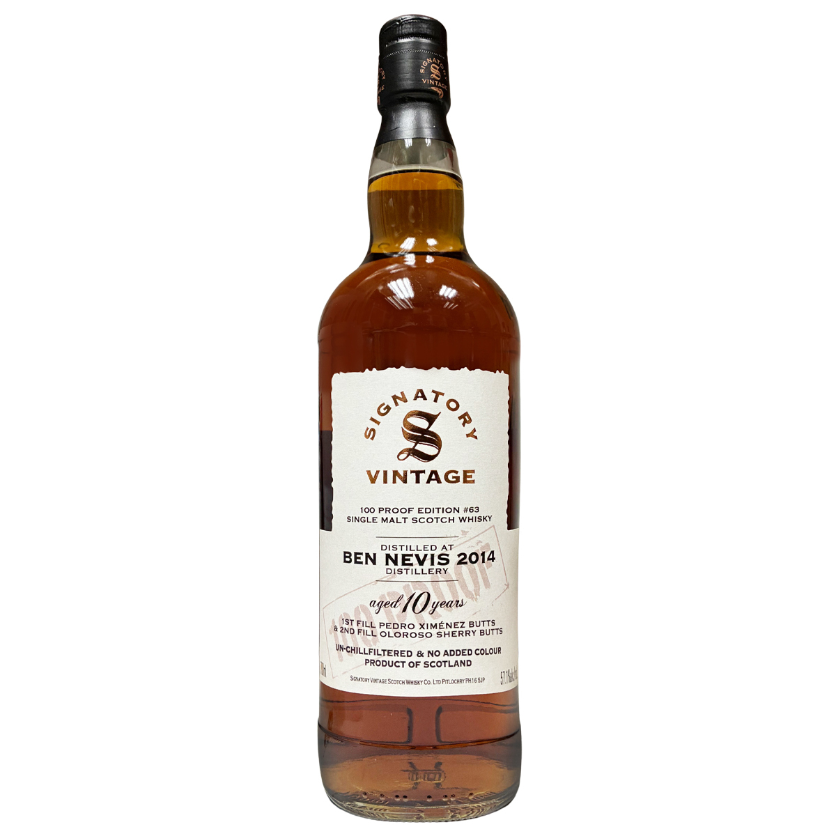 Signatory Vintage 100 Proof Edition #63 Ben Nevis 2014 10 Years Old 57.1%