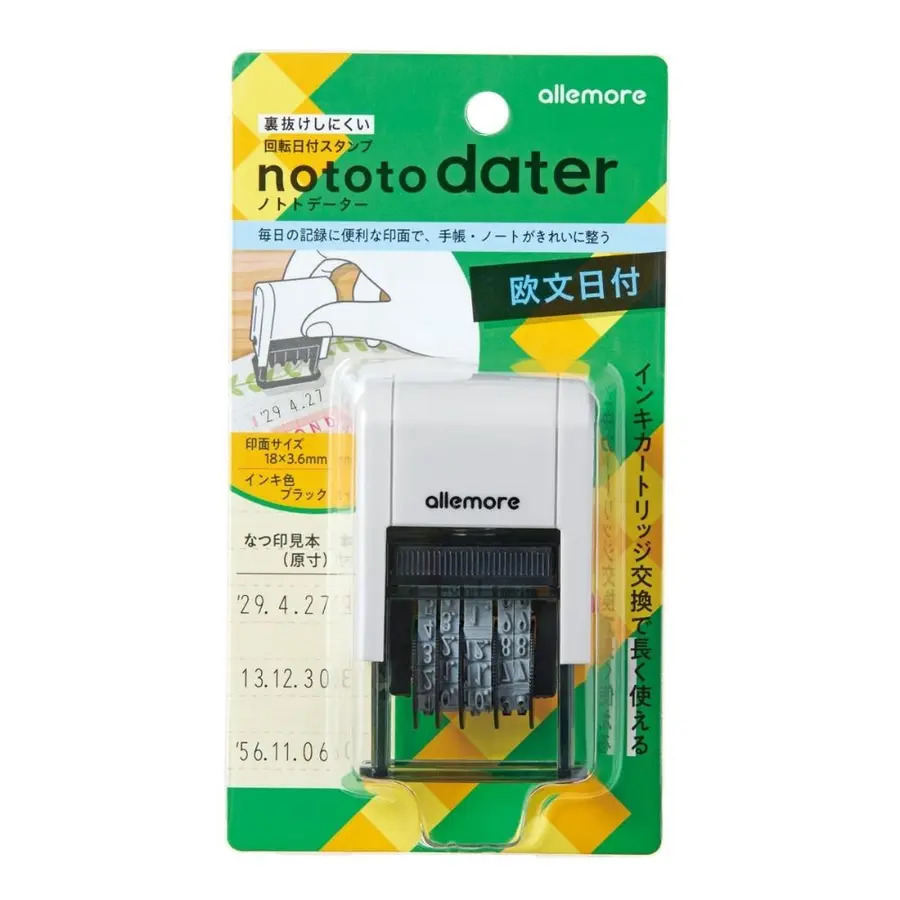 NOTOTO日付印章 歐文｜Shachihata 鯱旗牌 日本