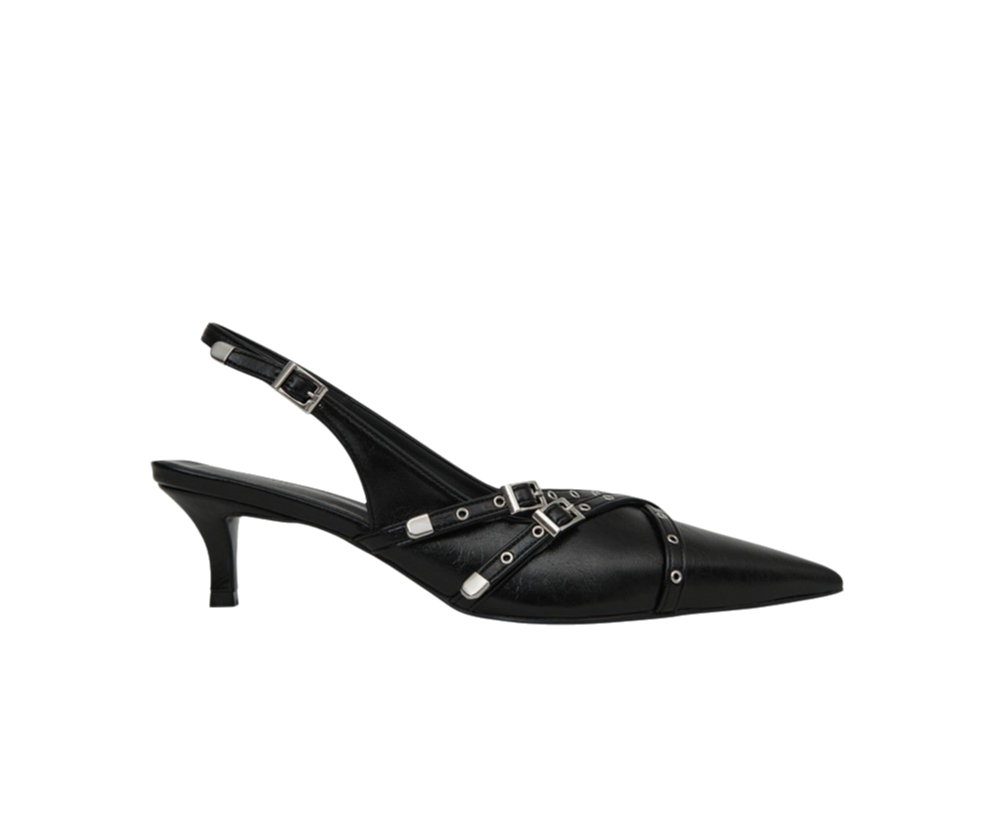 KHIHO BELTED SLINGBACKS K23-SH048 BK