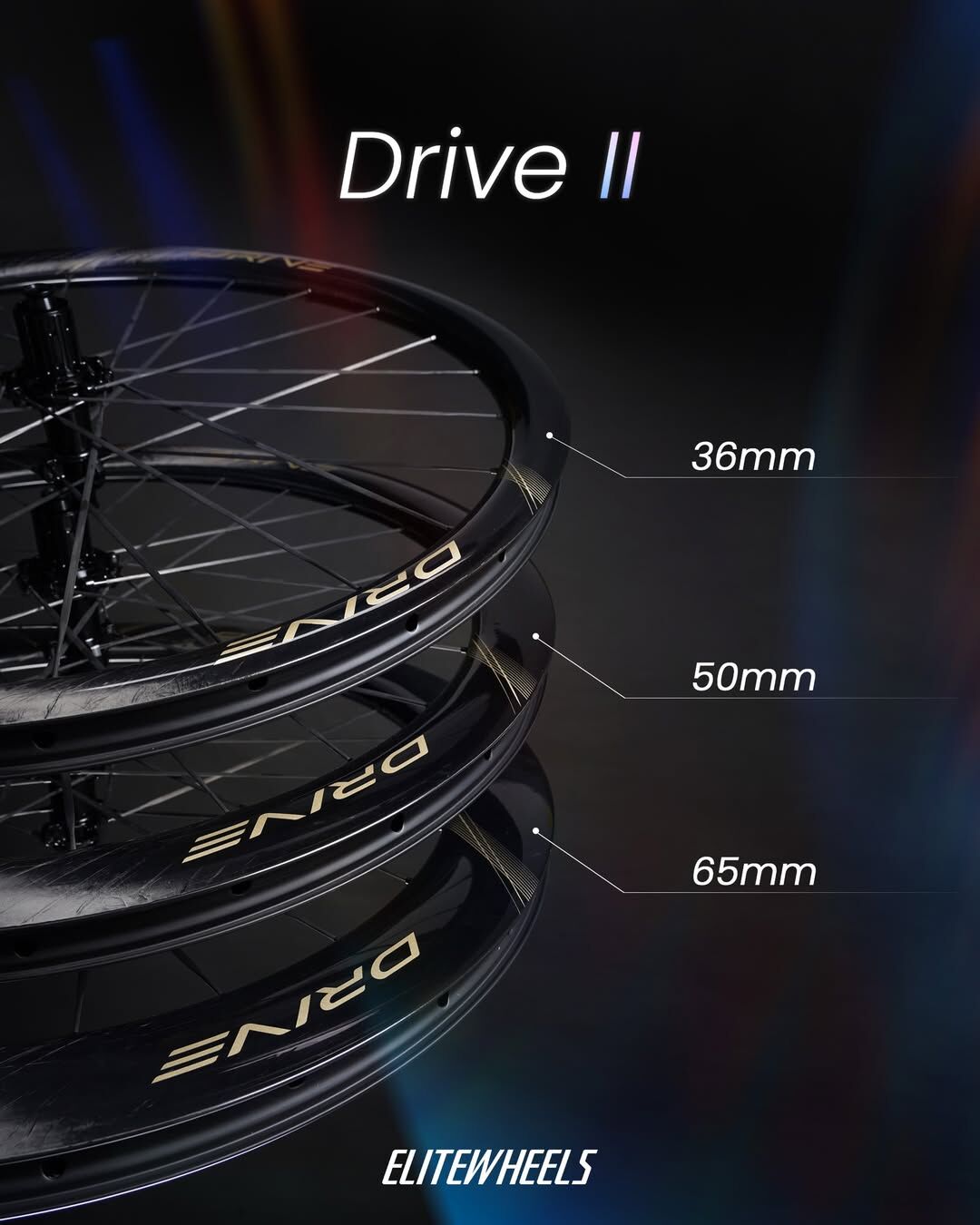 ELITEWHEELS Drive 50D II 輕量化碳纖維公路車輪組