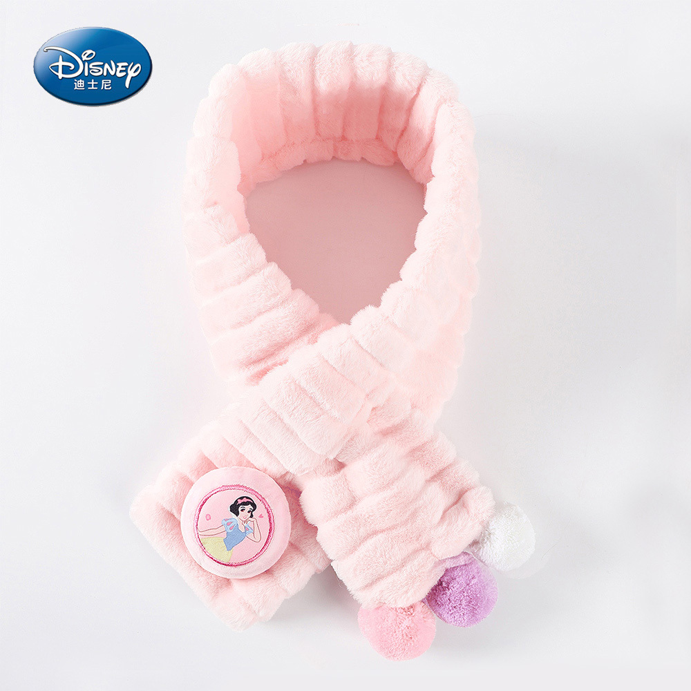 【虎兒寶】迪士尼系列 兒童絨毛保暖圍巾 - 白雪公主 粉  ( DSP77301 ) 80x10cm