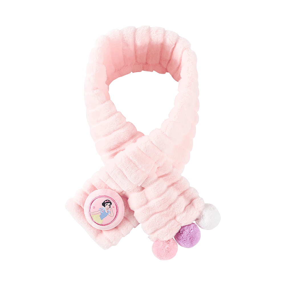 【虎兒寶】迪士尼系列 兒童絨毛保暖圍巾 - 白雪公主 粉  ( DSP77301 ) 80x10cm