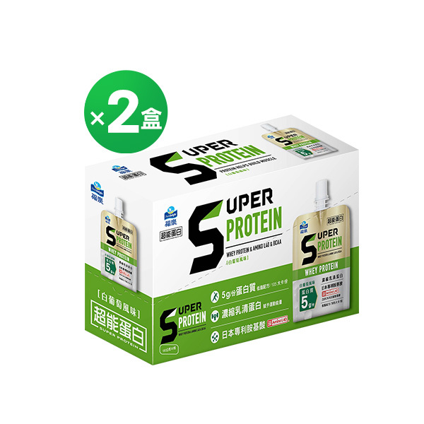 (買二送一!) 福樂超能蛋白機能凍(白葡萄風味)180gX6包X2盒 [下單再送 超能蛋白機能凍乳酸風味1盒]