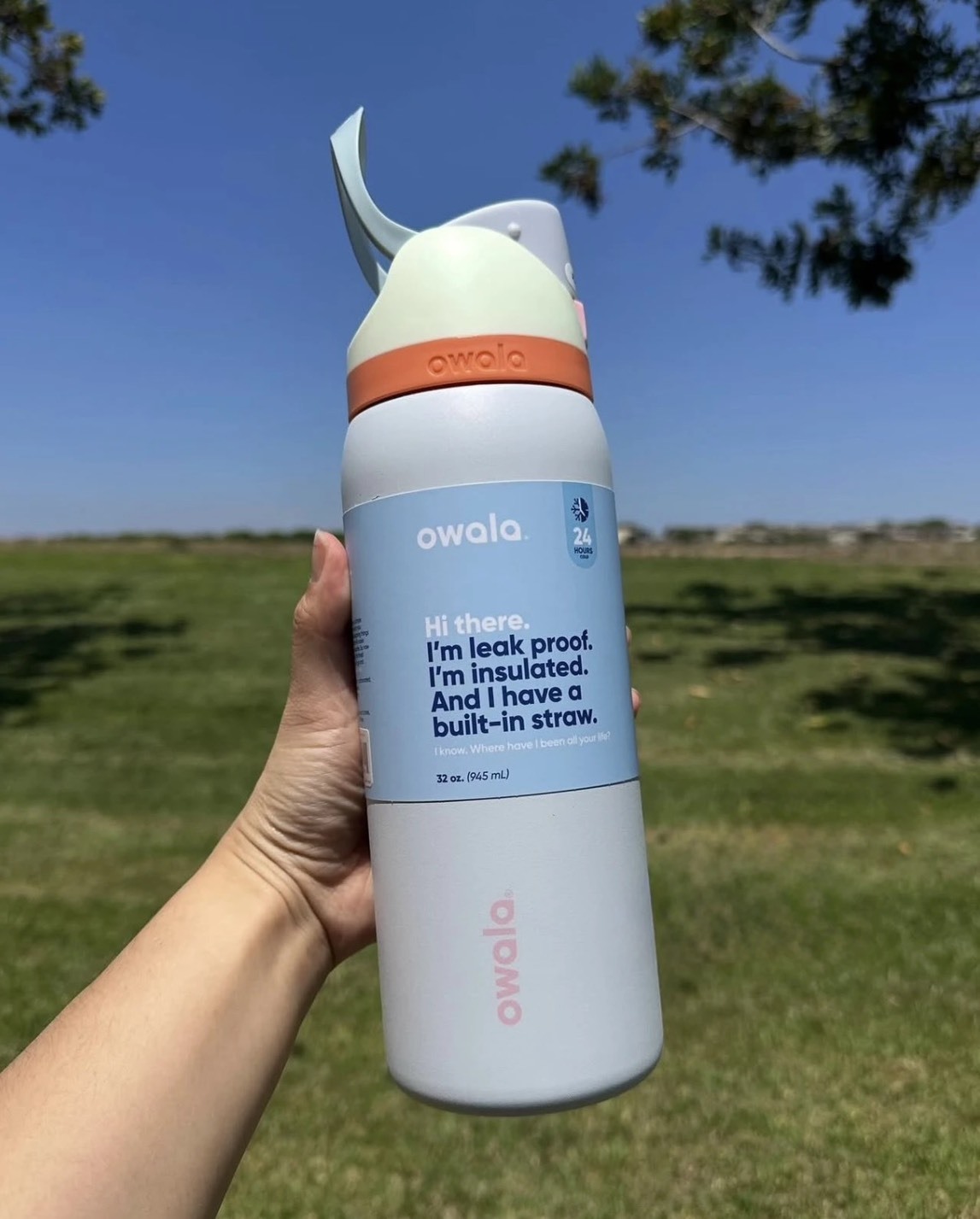 <微瑕疵👾> NG品-OWALA FreeSip 32oz 冷水瓶