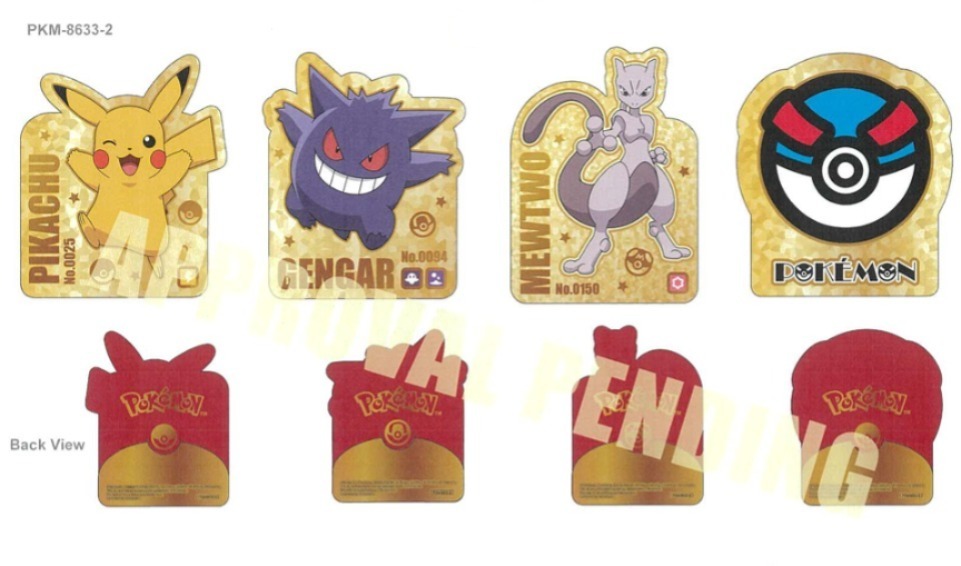 正版授權 pokemon 造型利是封