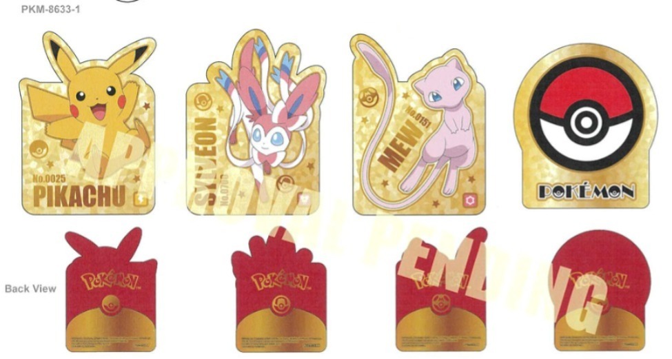 正版授權 pokemon 造型利是封