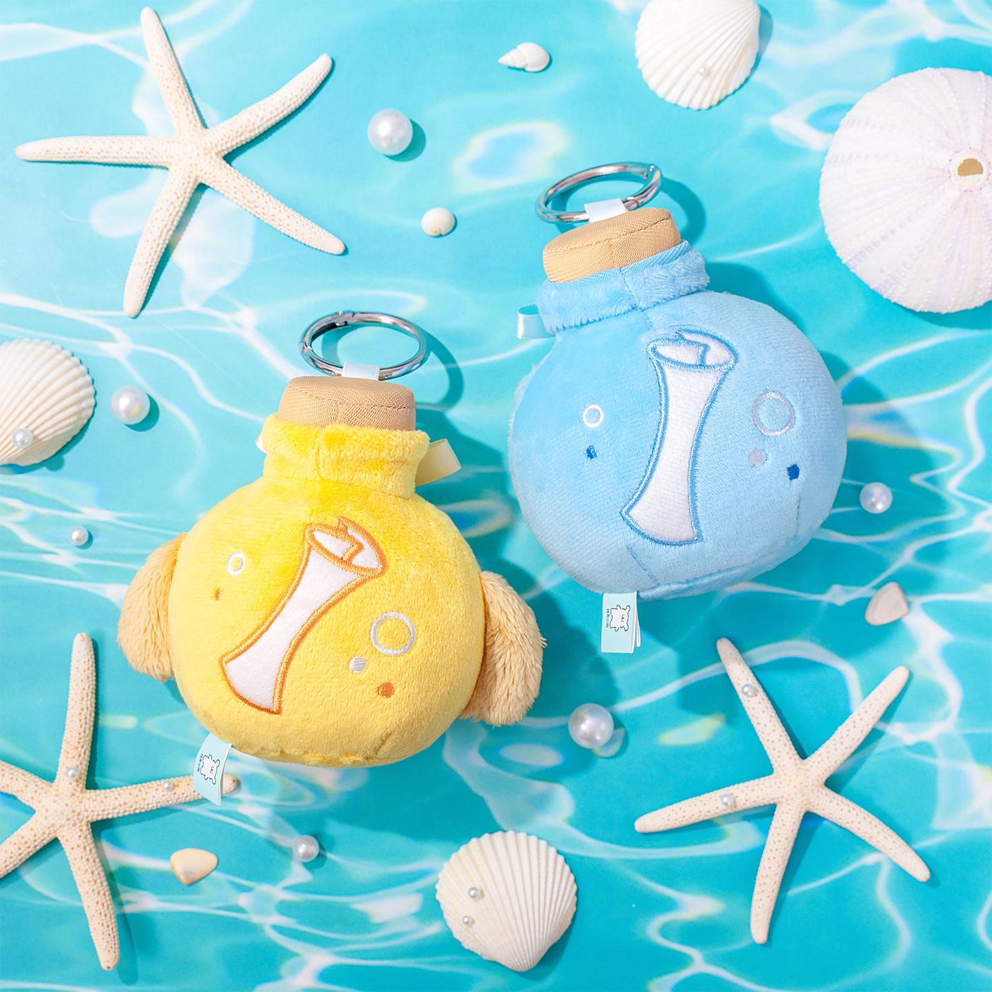 線條小狗絨毛吊飾許願瓶款 [共2款可選擇]