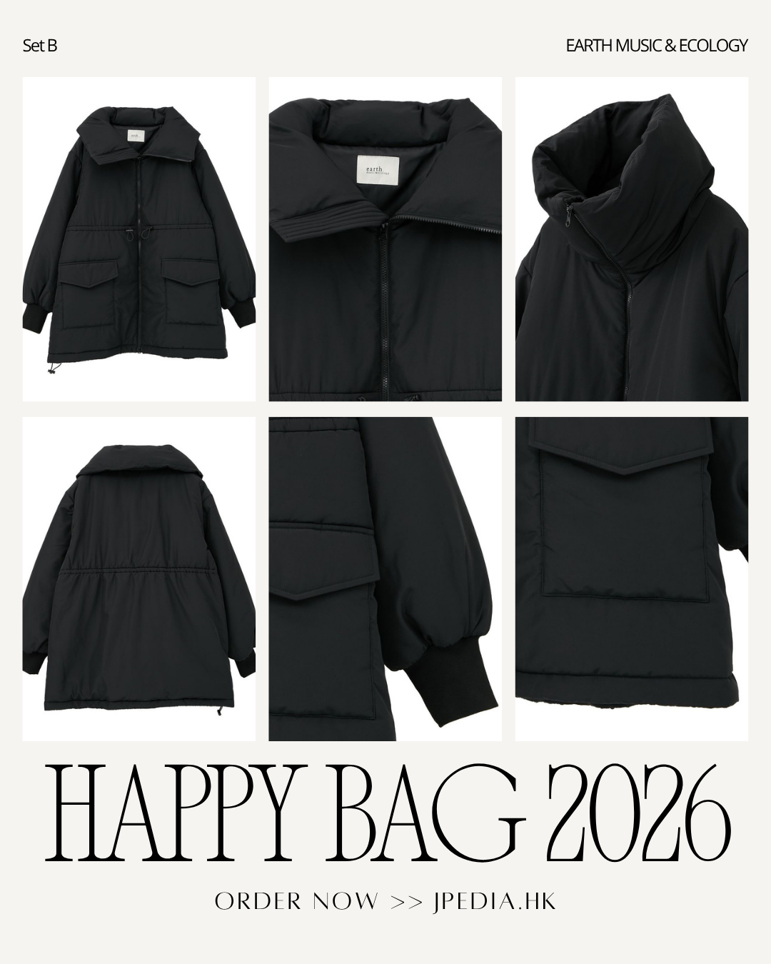 免運] EARTH MUSIC & ECOLOGY Happy Bag 2026 福袋B