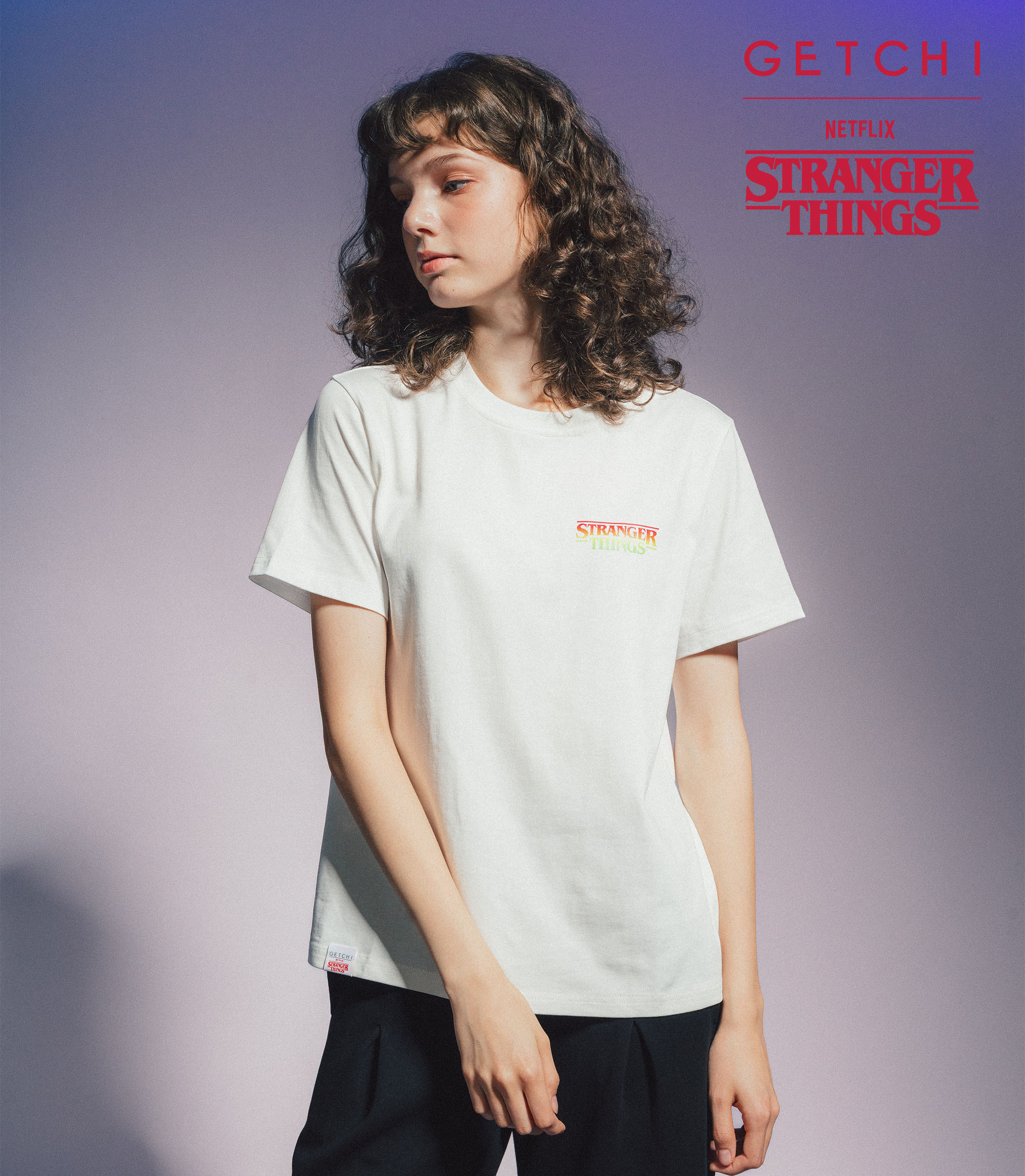 (現貨)Getchi X Stranger Things Demogorgon 中性款 魔花怪 T 恤