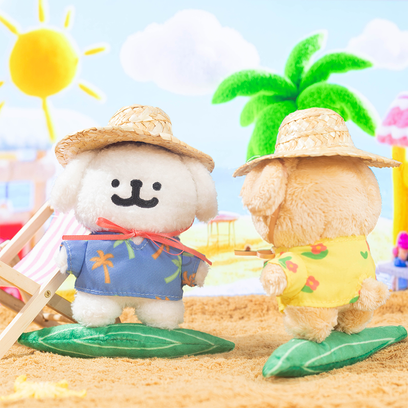 線條小狗絨毛吊飾船夫款 [共2款可選擇]