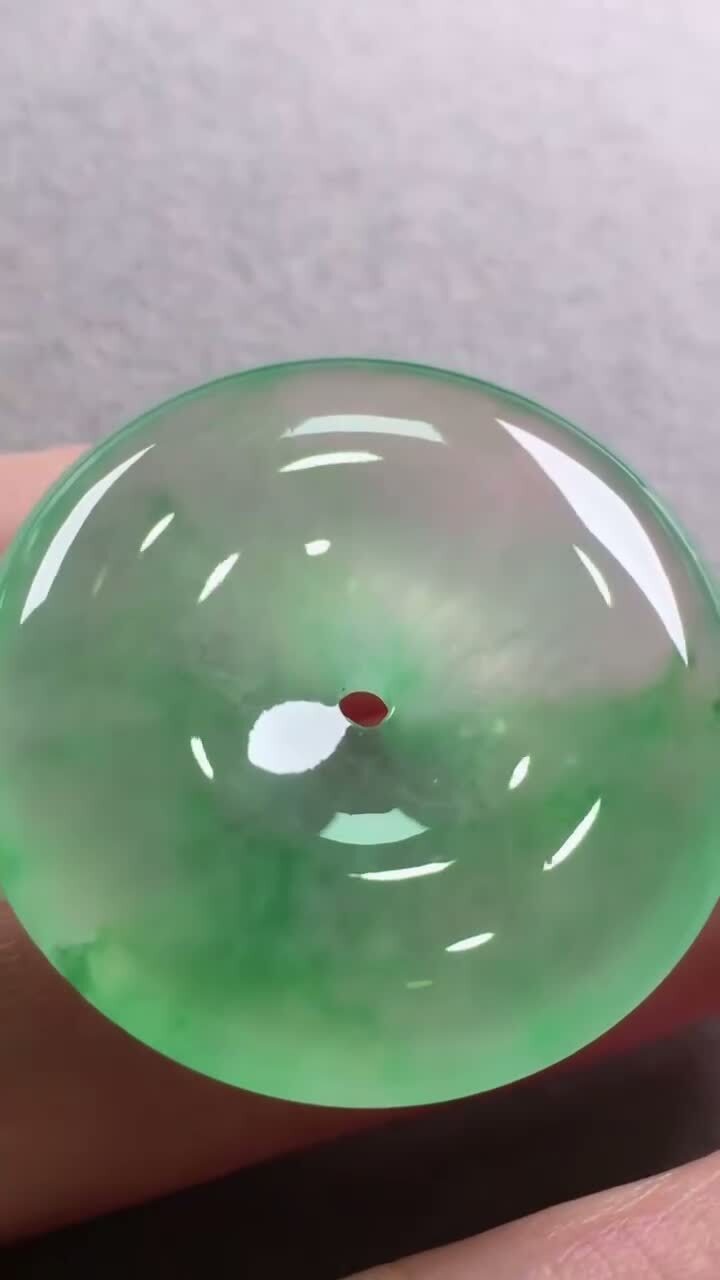 翡翠平安扣 (30.5mm直徑),天然翡翠A玉, 緬甸玉, Jade, Jadeite