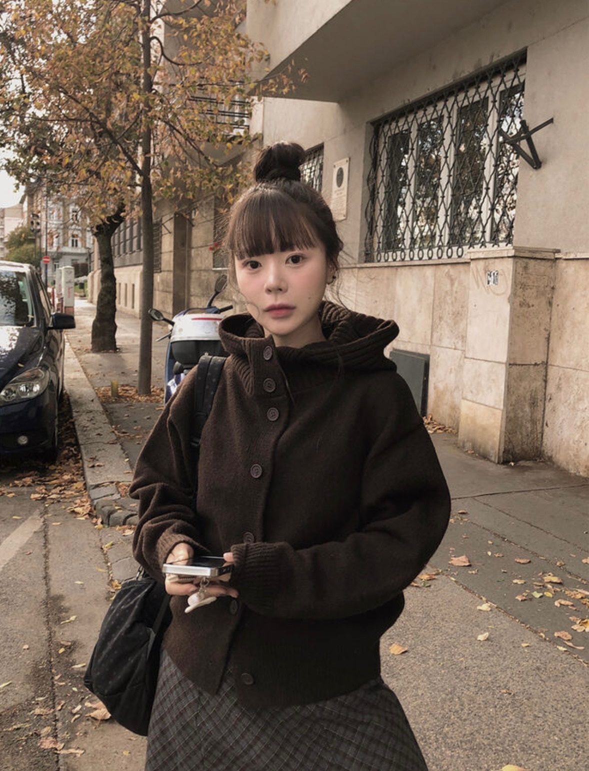 【優惠價預訂】韓國連帽鈕扣針織上衣外套（4色）