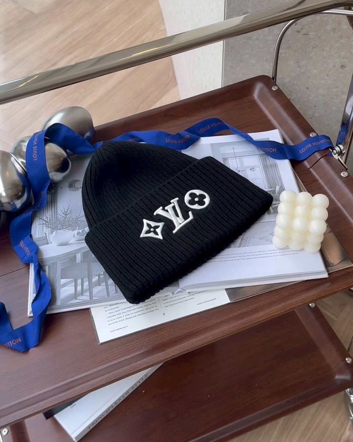 LV｜HEADLINE 毛帽 黑色 M77872