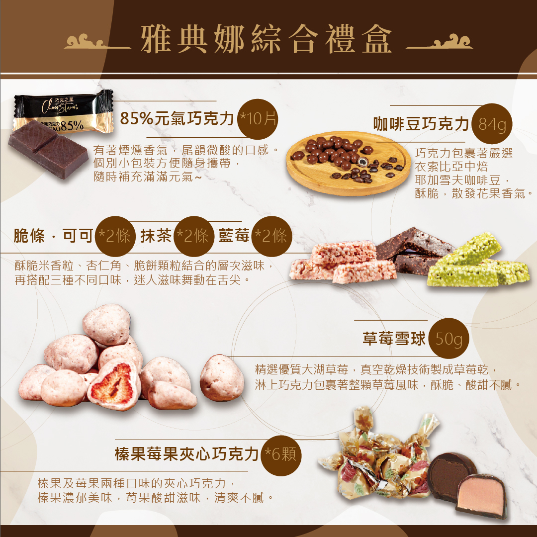 雅典娜綜合禮盒(附提袋)