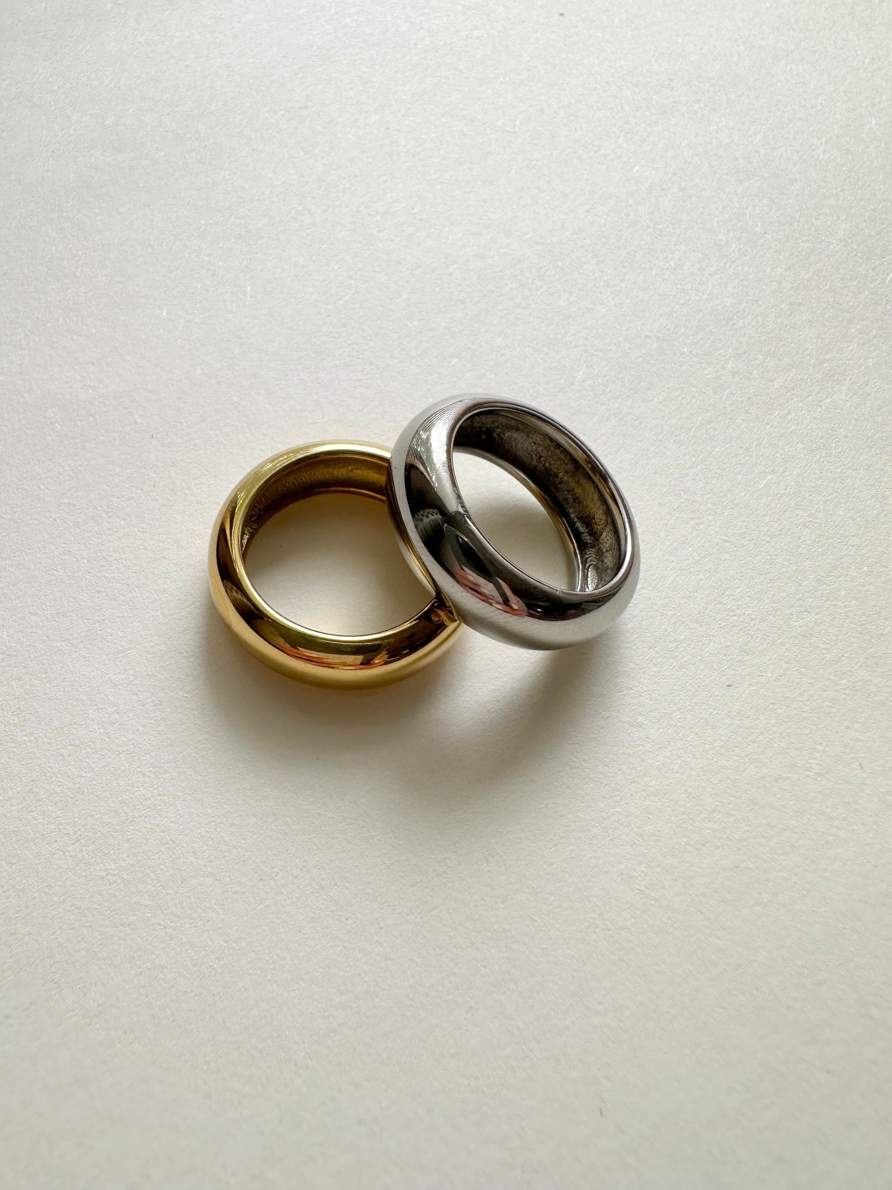 SS chunky smooth ring