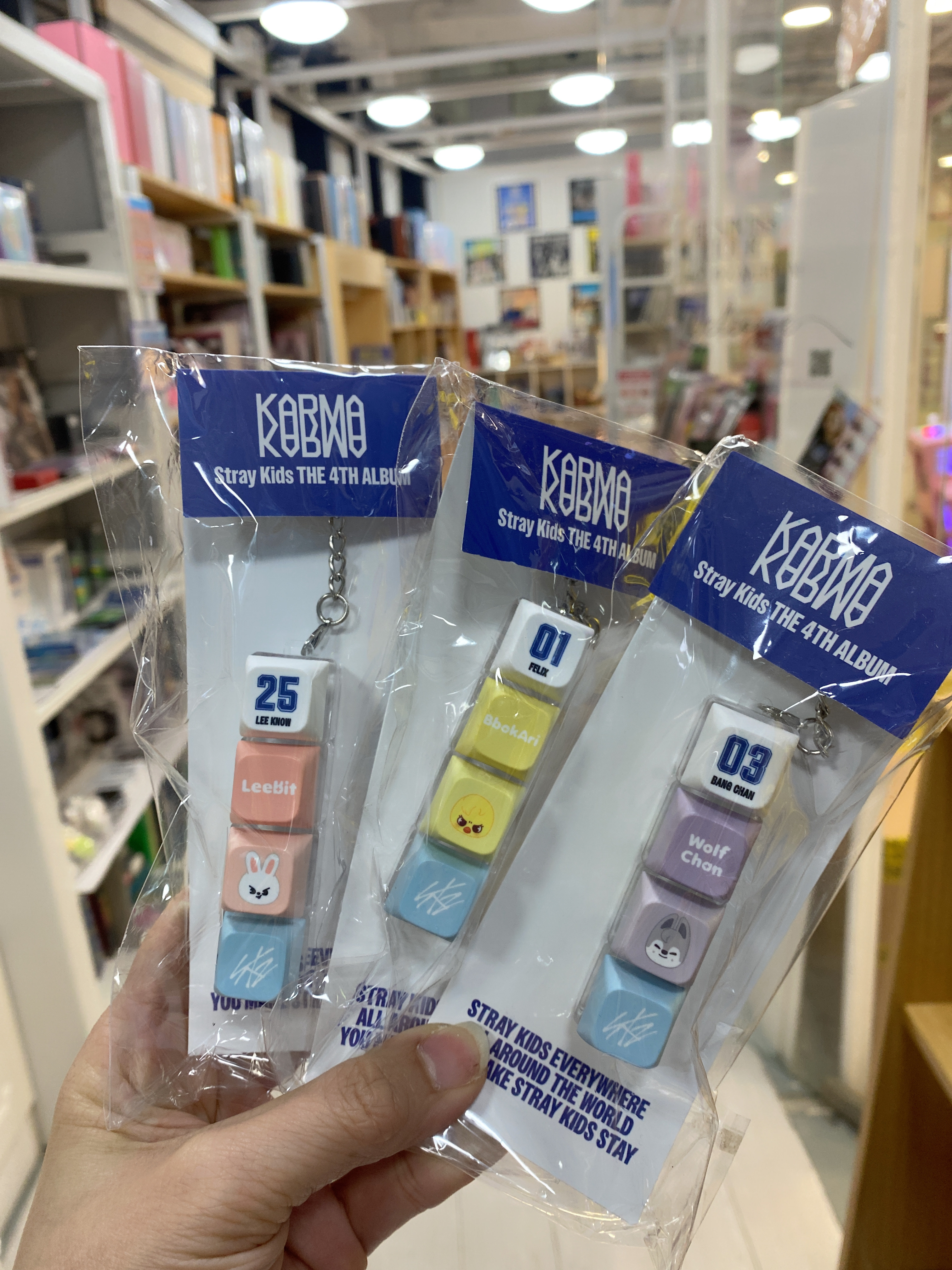 SKZ karma keycap keyring