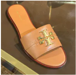 PS54 Tory Burch 60245 Everly Slide Tan/Tan 210