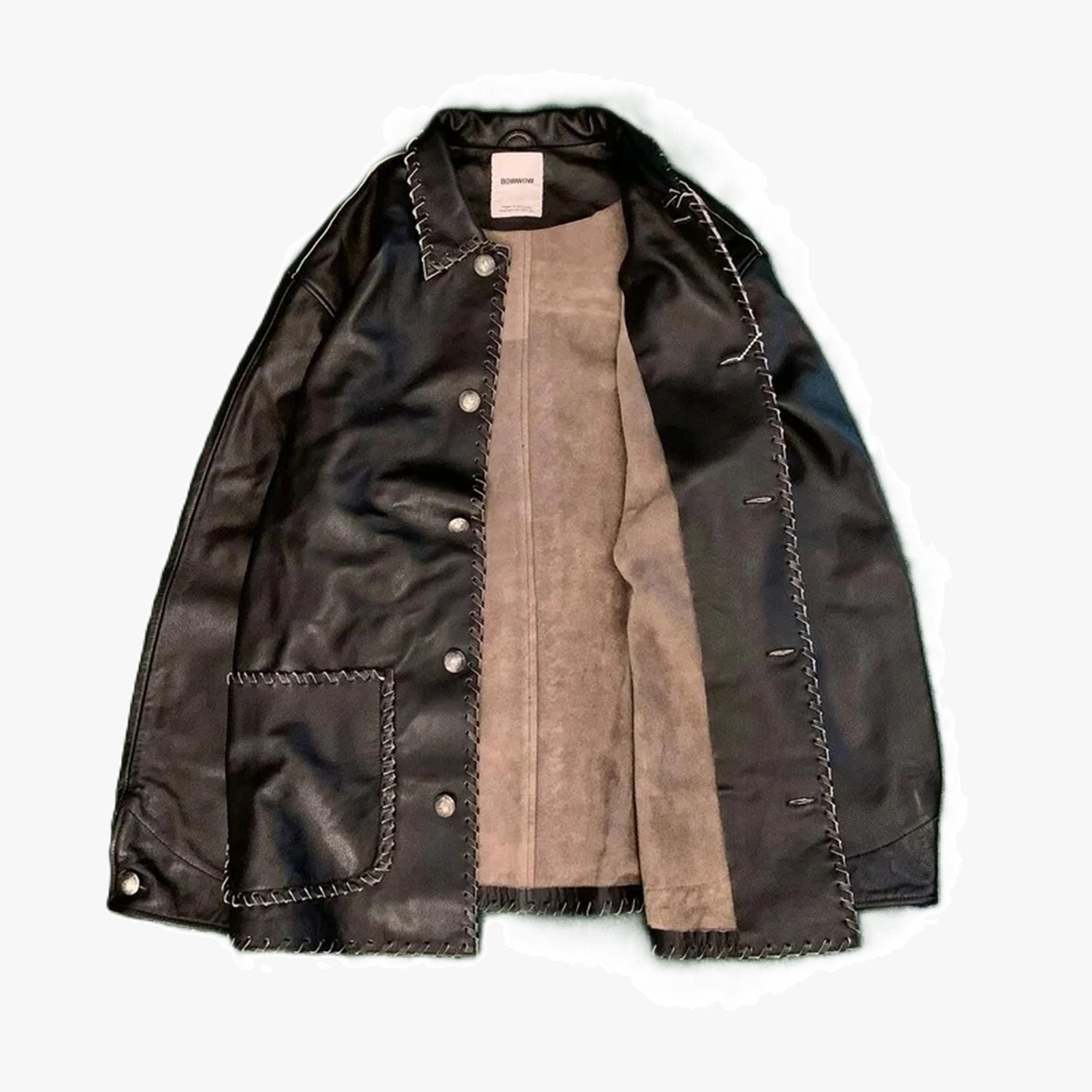 BOWWOW 2025 A/W BRAIDED LEATHER COVERALL JACKET *牛皮 - PRE ORDER ITEM (預訂中)