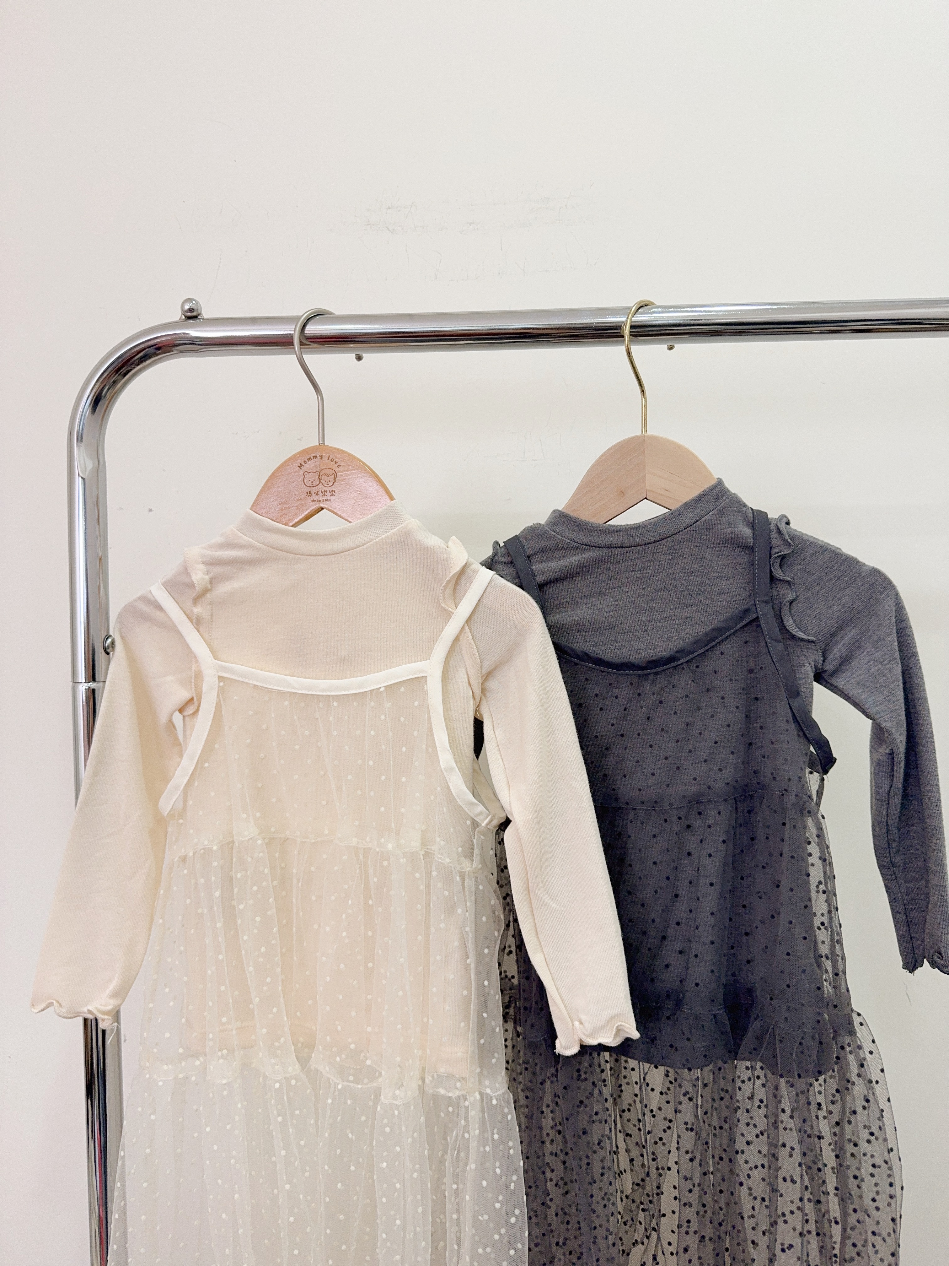 5012彈彈上衣點點紗裙d51