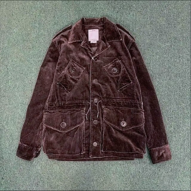 最後價格 LAST PRICE: VISVIM CAF COMBAT JKT SLUB (WALE CORDUROY) - DK.BROWN SIZE 3 IN STOCK NOW (現貨發售中)