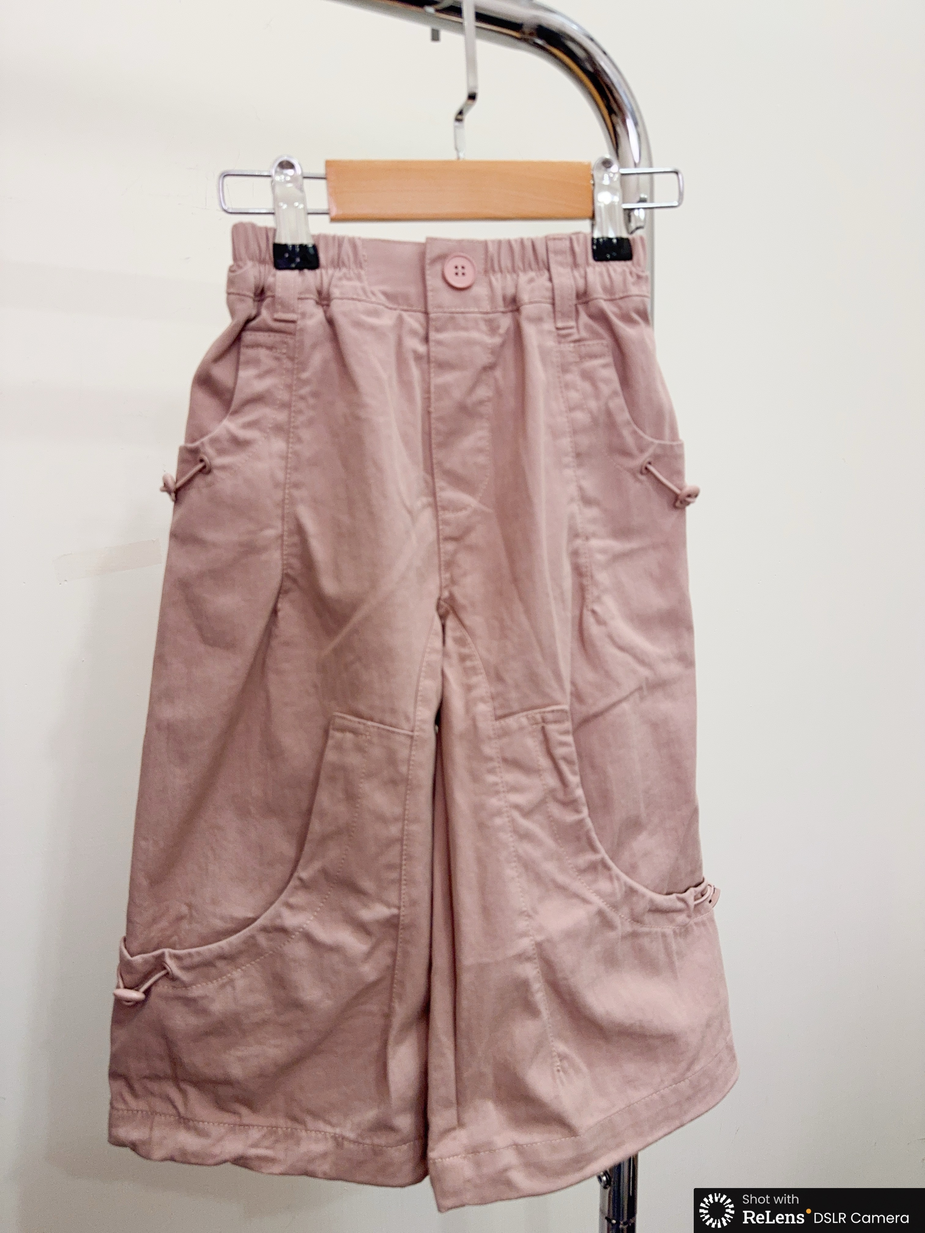 55273設計師家-粉色造型工裝褲