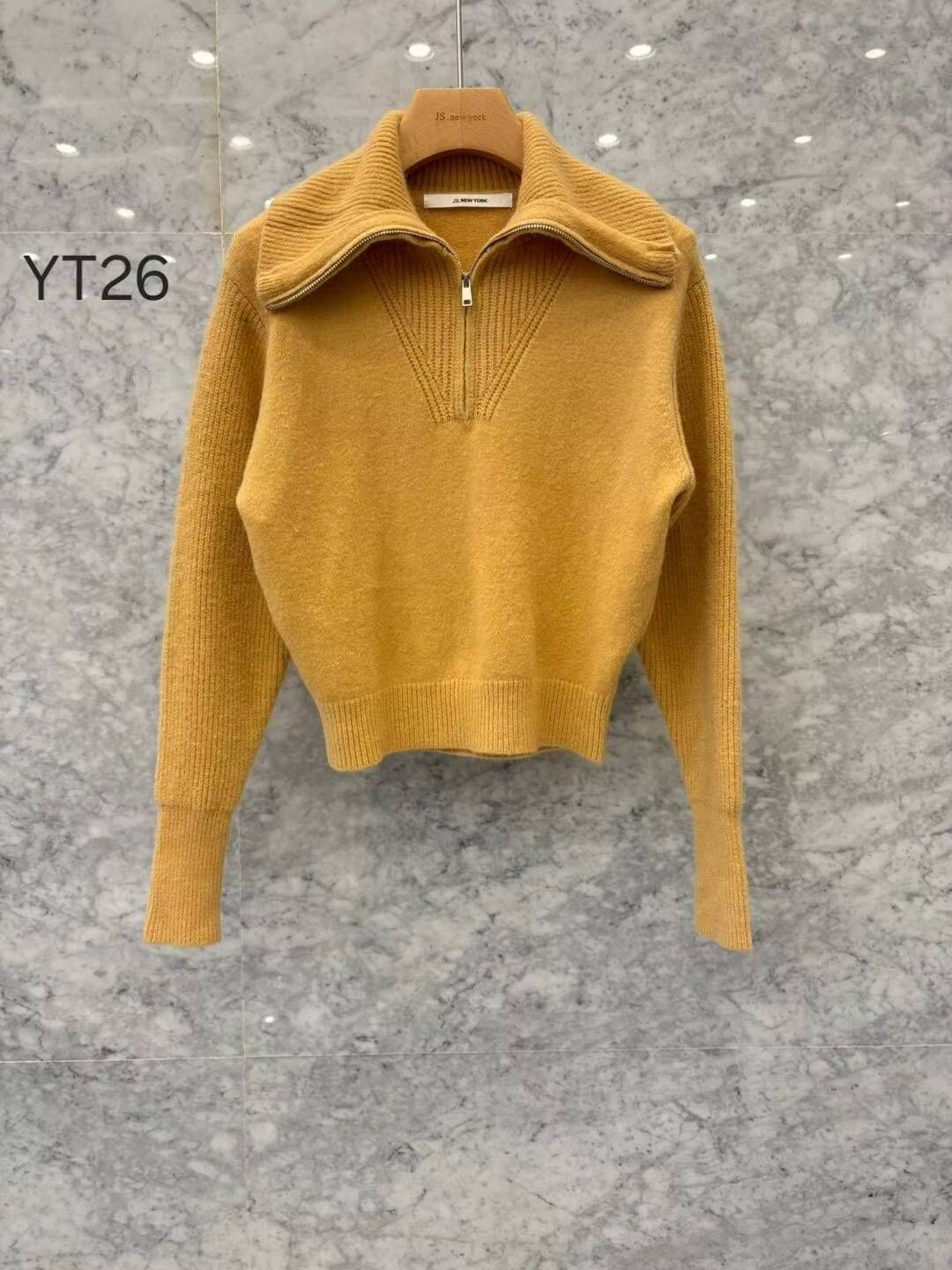 JN5249 拉鏈翻領收腰上衣（特價商品優惠碼不適用）