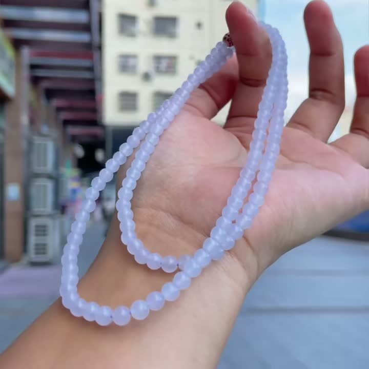 翡翠珠子項鍊 (4.9mm直徑),天然翡翠A玉, 緬甸玉, Jade, Jadeite