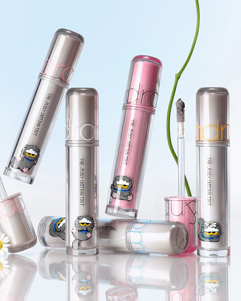 rom&nd × ZO&FRIENDS GD愛貓聯名 The Juicy Lasting Tint (Special Set) 持久亮澤唇釉