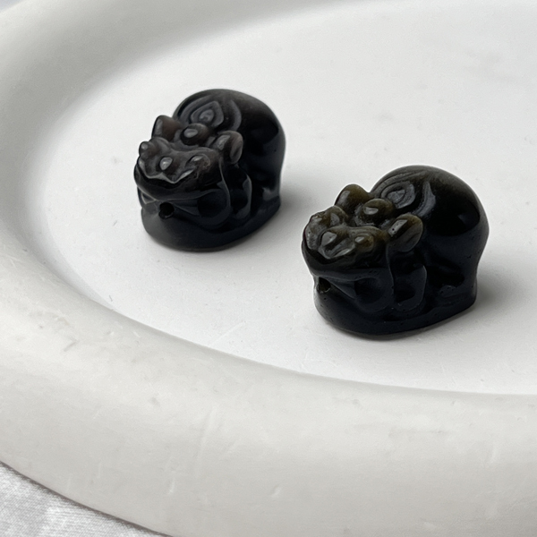 金、銀曜石 貔貅