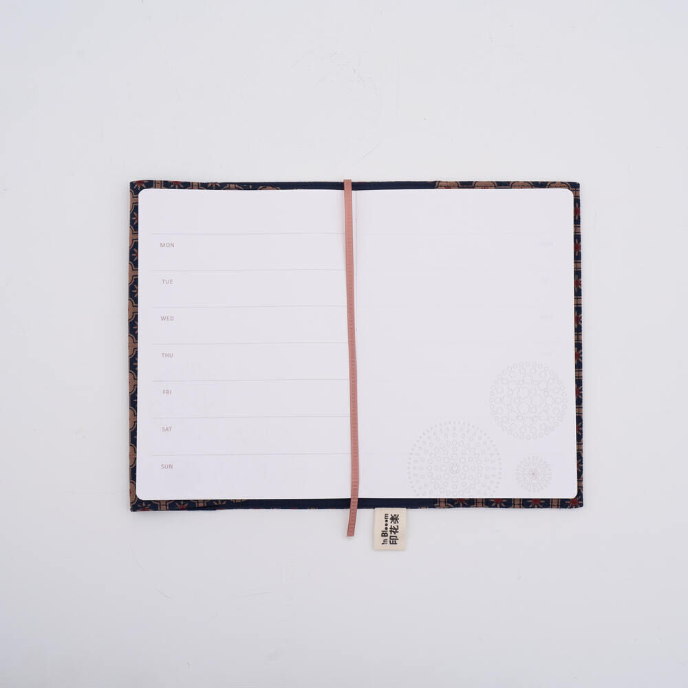 印花樂25K 布書衣/老磁磚2號/古董藍褐