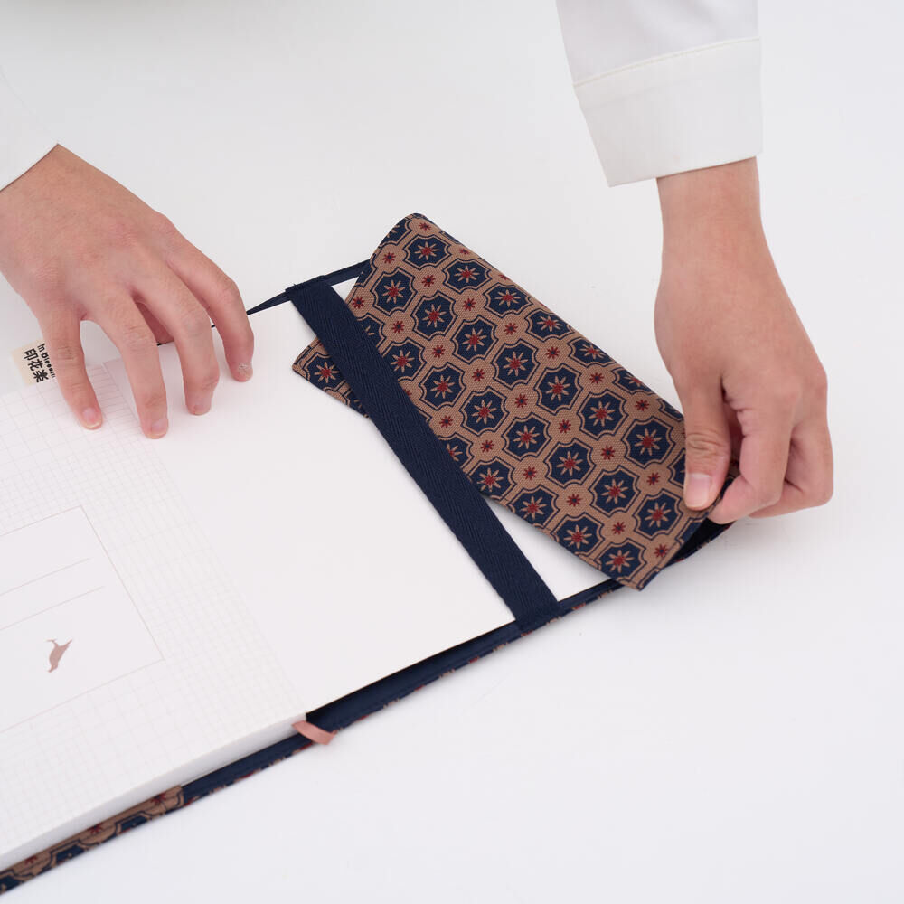 印花樂25K 布書衣/老磁磚2號/古董藍褐