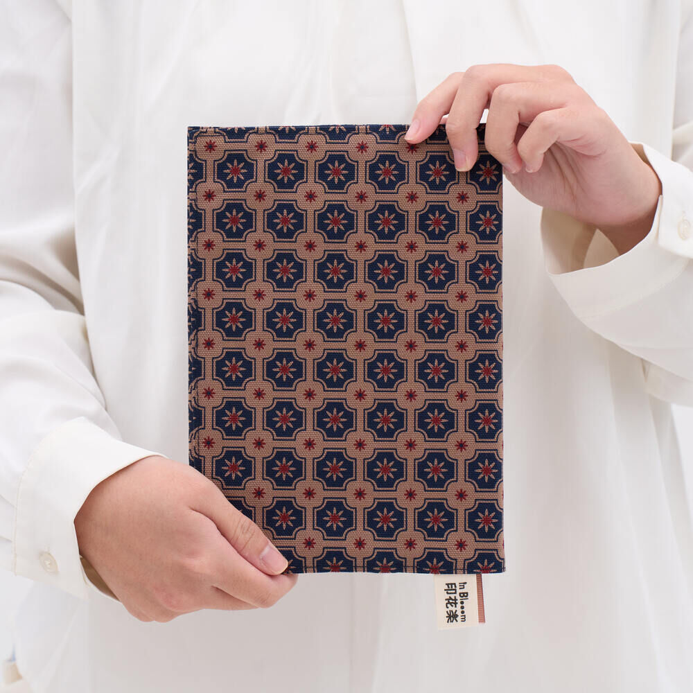 印花樂25K 布書衣/老磁磚2號/古董藍褐