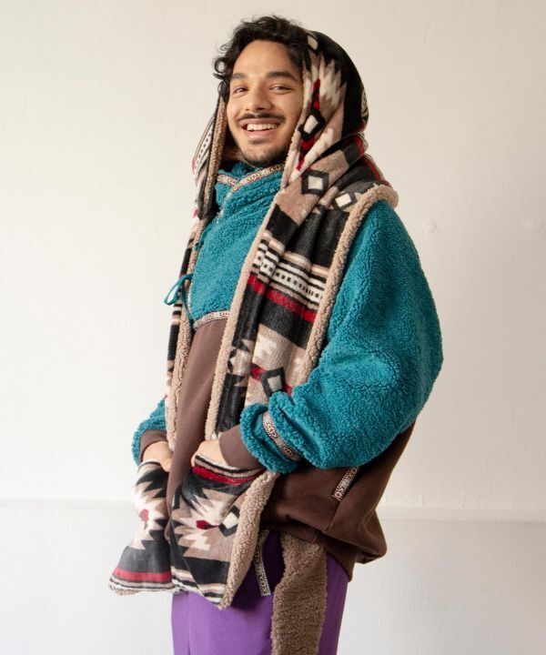 【冬季熱銷】日本CAYHANE - 連帽保暖圍巾