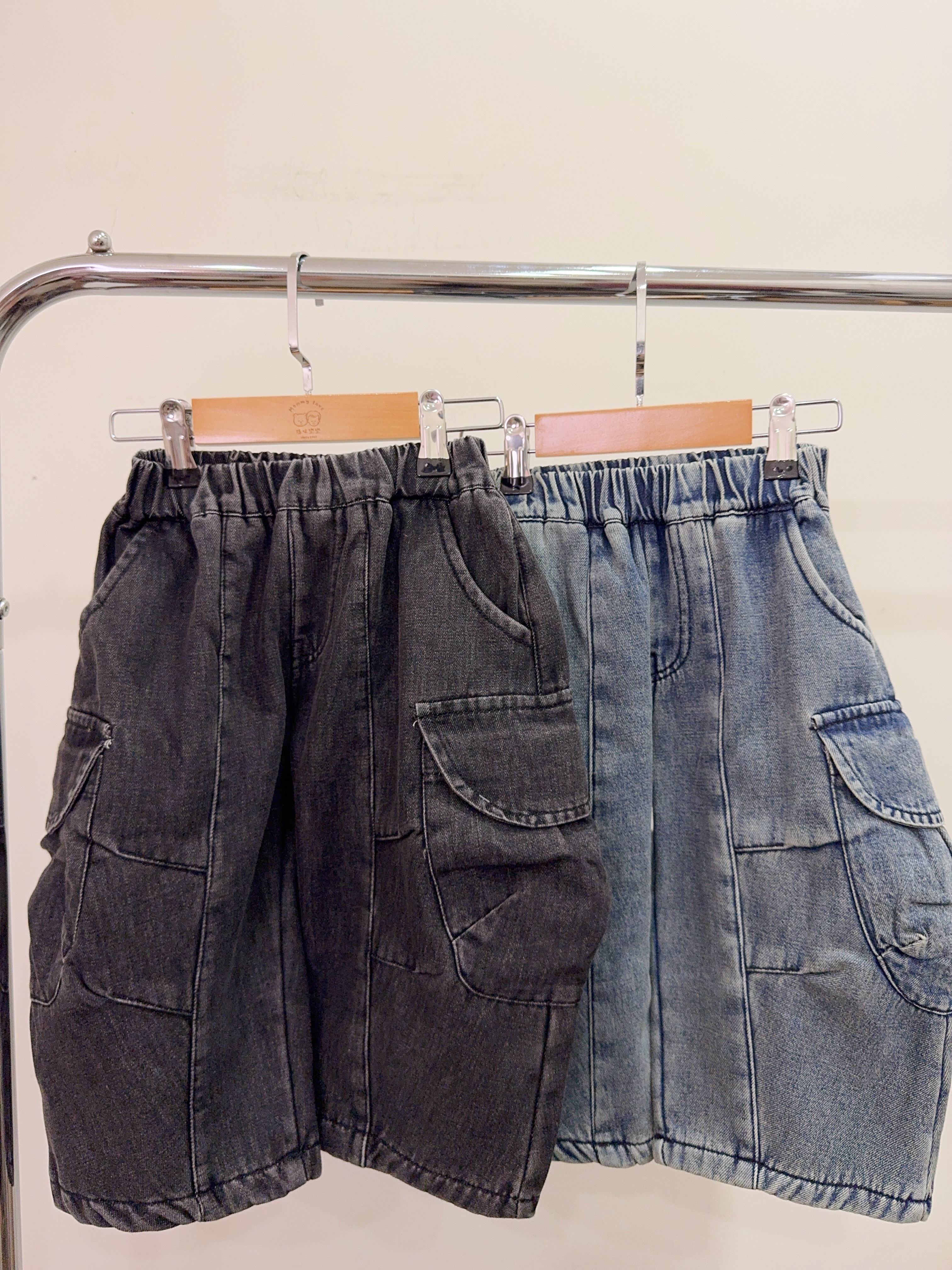 NH6905版型質感第一名牛仔寬褲