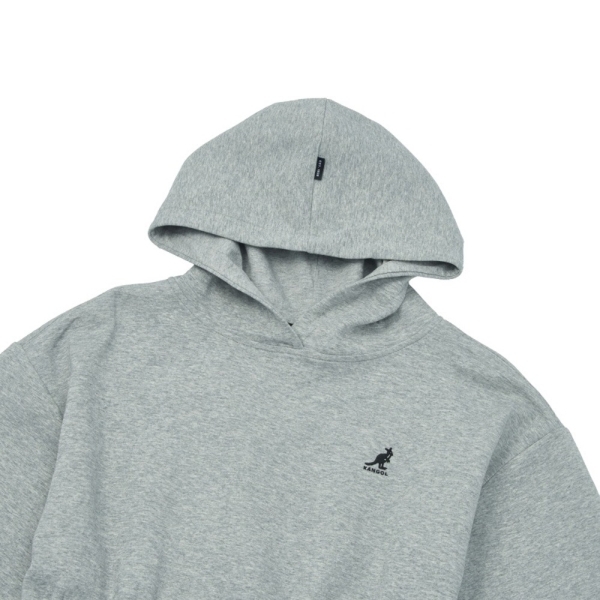 KANGOL 洋裝 淺灰 腰身 連帽 連身裙 女 6452158011