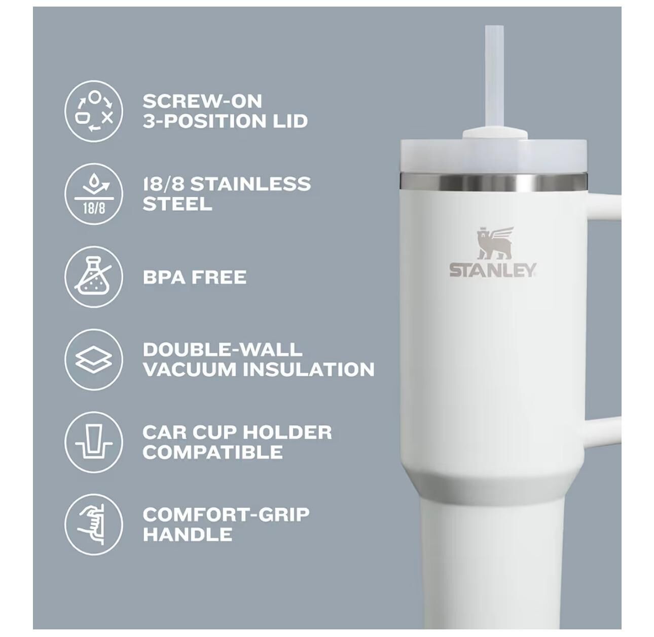 【預購】STANLEY K112015 Quencher H2.0 保溫杯 30&nbsp;oz