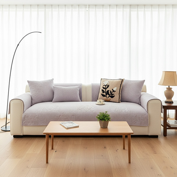 牛奶絨玫瑰雕花沙發墊(福利品)