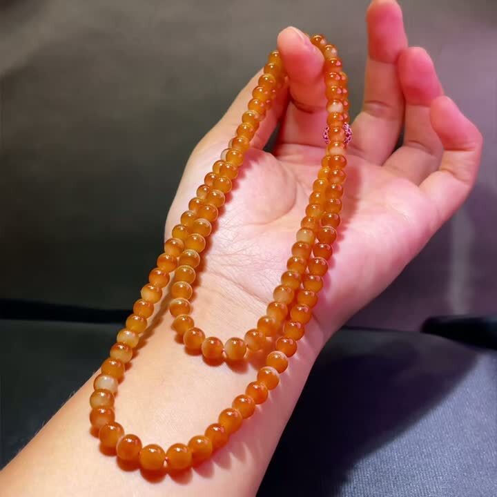 翡翠珠子項鍊 (6mm直徑),天然翡翠A玉, 緬甸玉, Jade, Jadeite