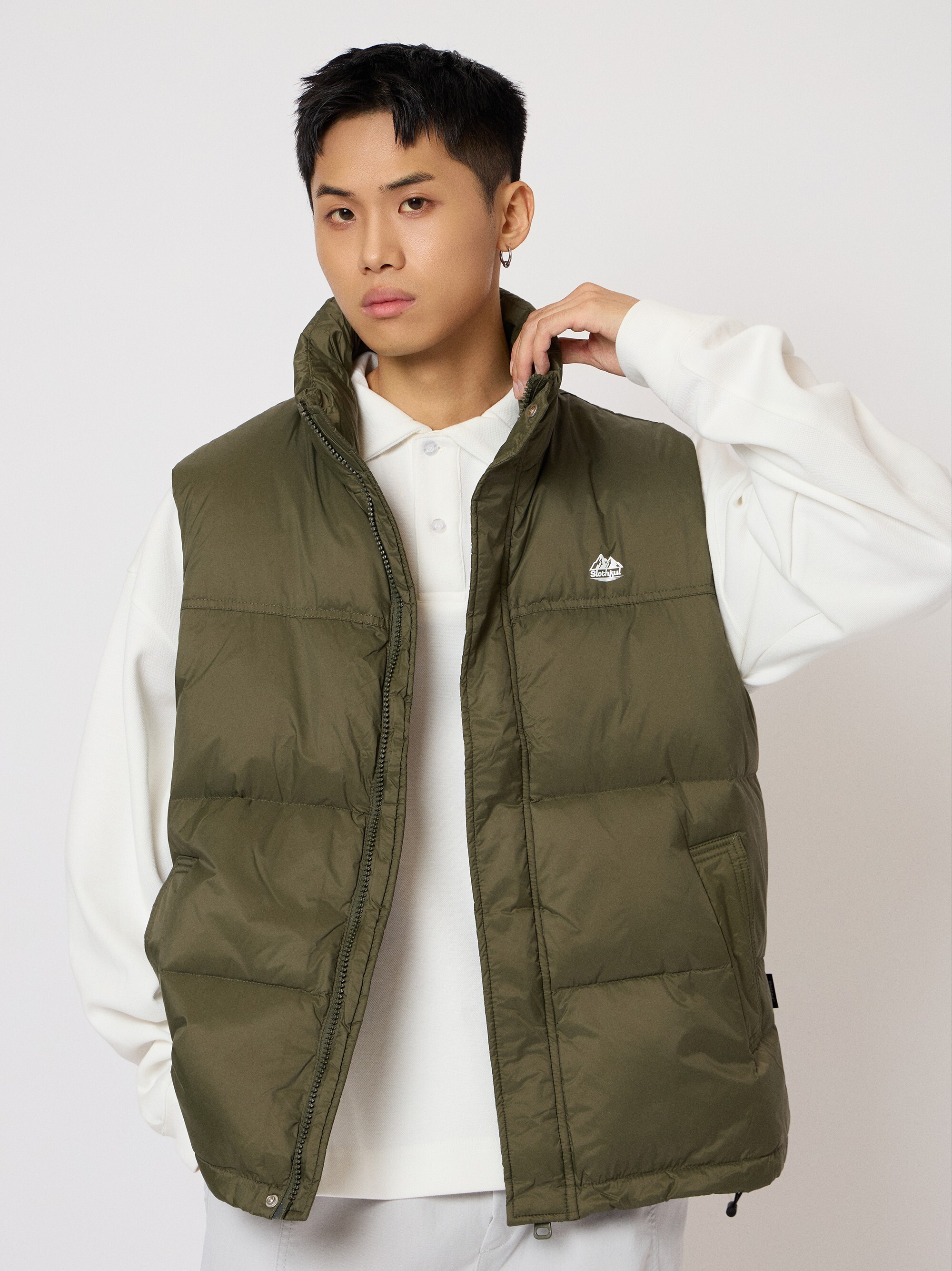 懶日常羽絨背心