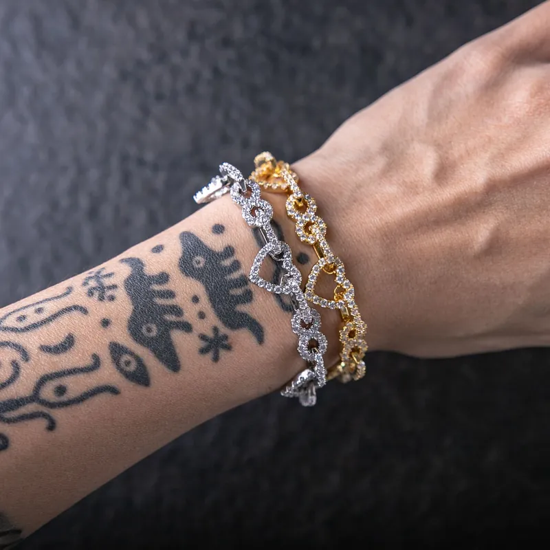 代購-<1000元左右交換禮物>Gold Coast 無限符號單排鑲愛心造型手鍊