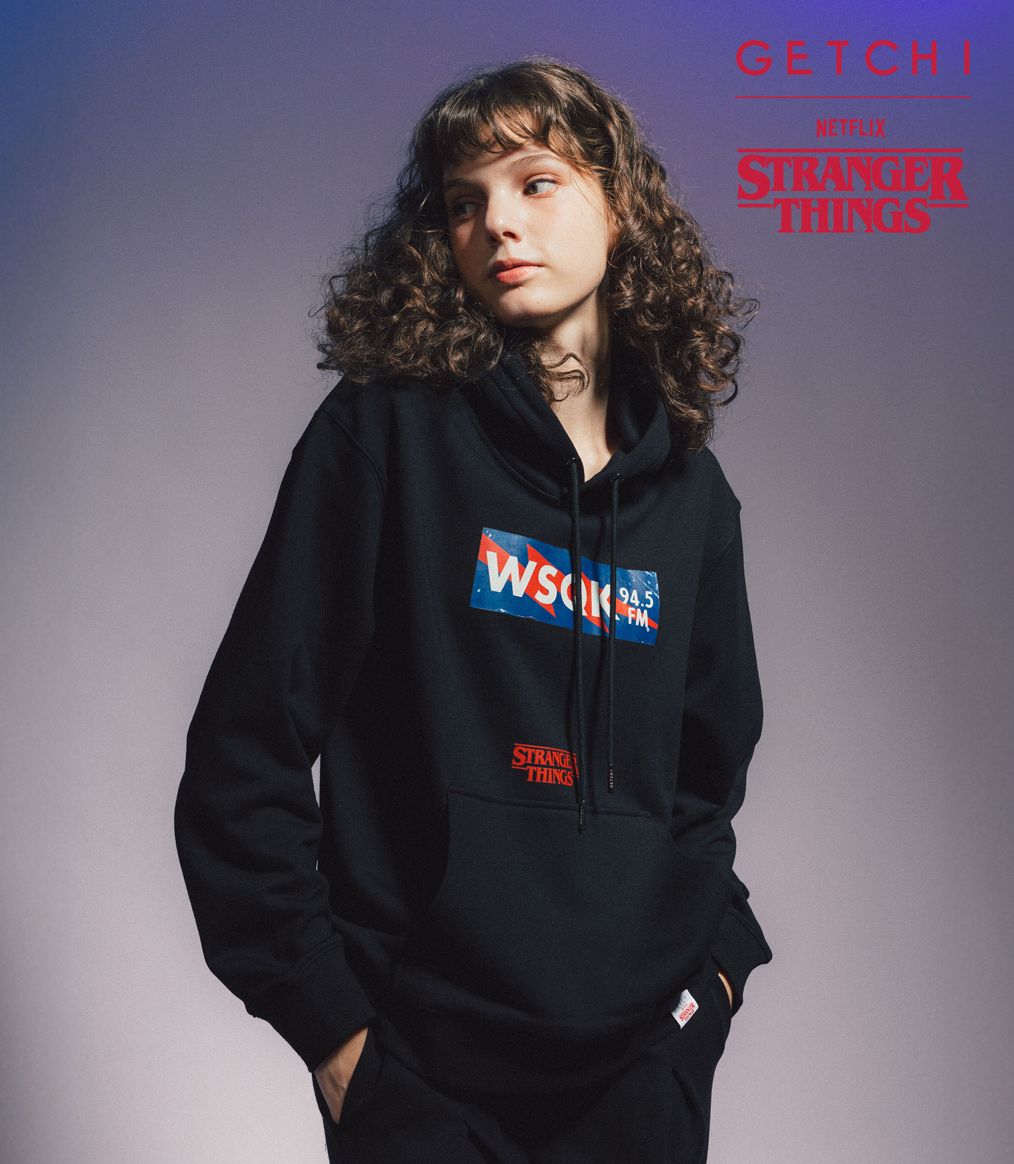 (現貨)Getchi X Stranger Things WSQK中性款 怪奇物語帽T