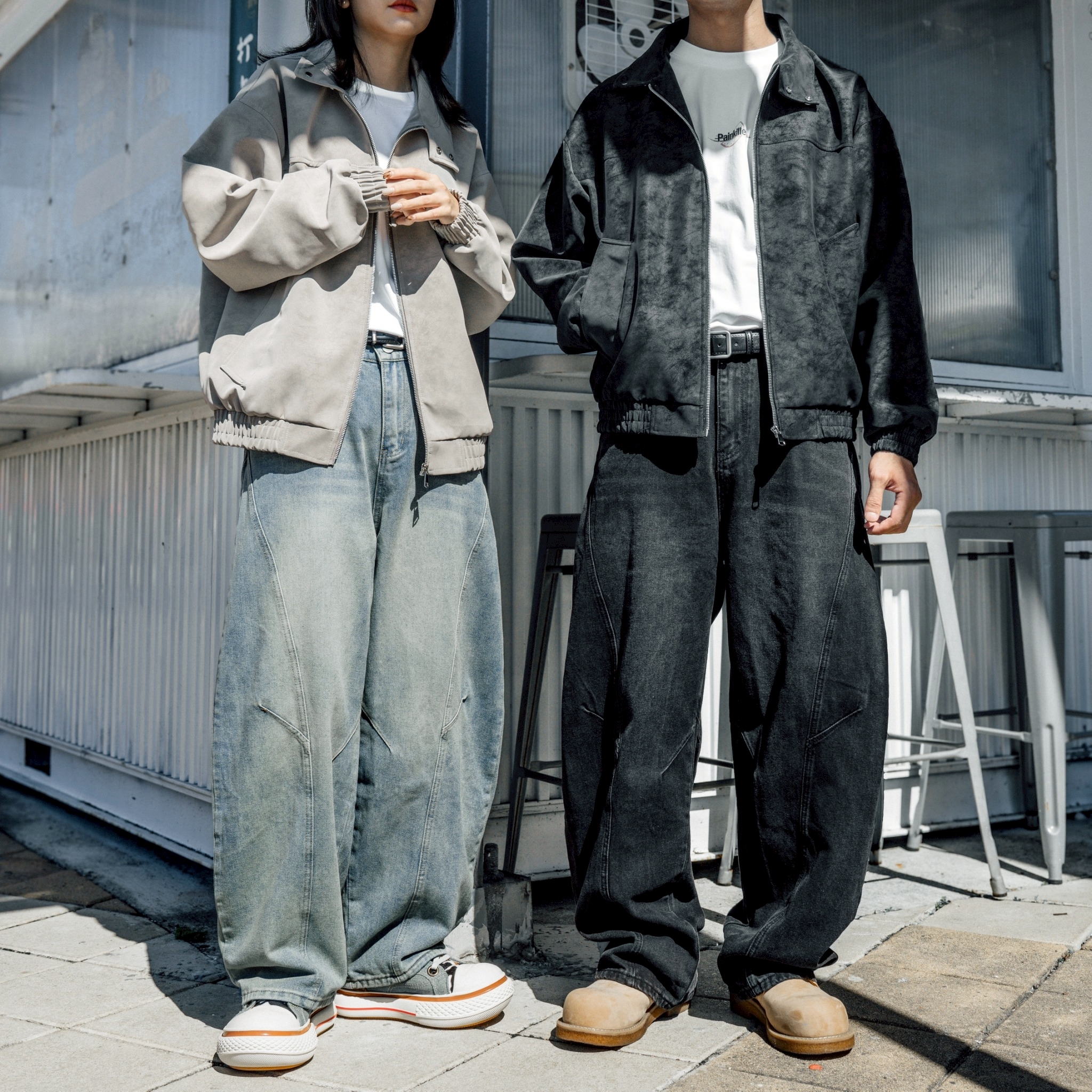 【現貨】SBG 微彎刀立體剪裁牛仔褲 V0002